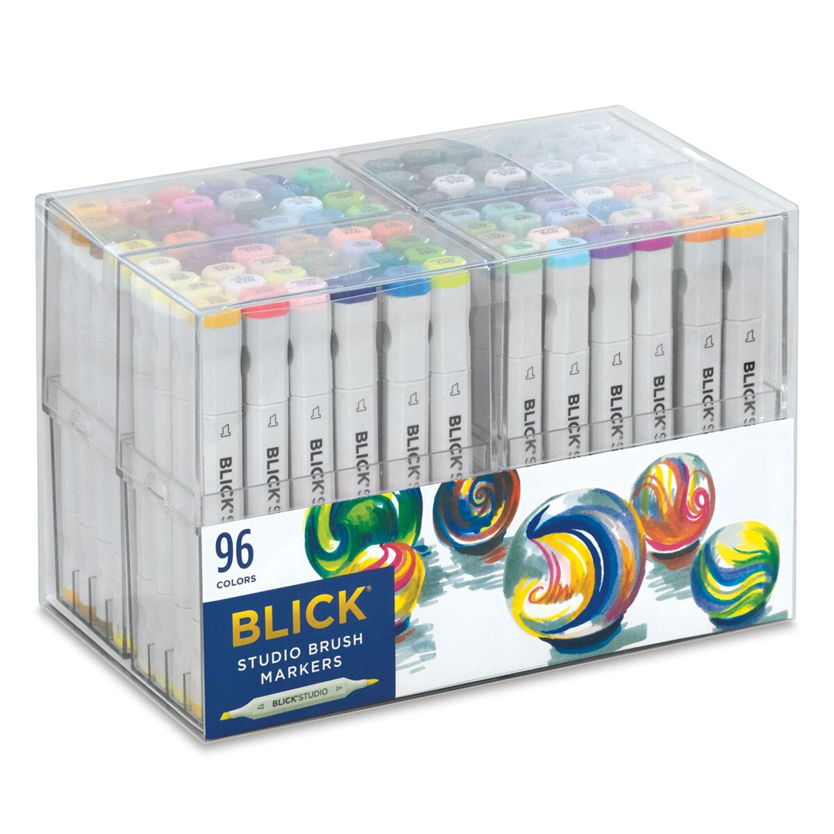 Blick Studio Brush Markers - Assorted Colors, Set of 96