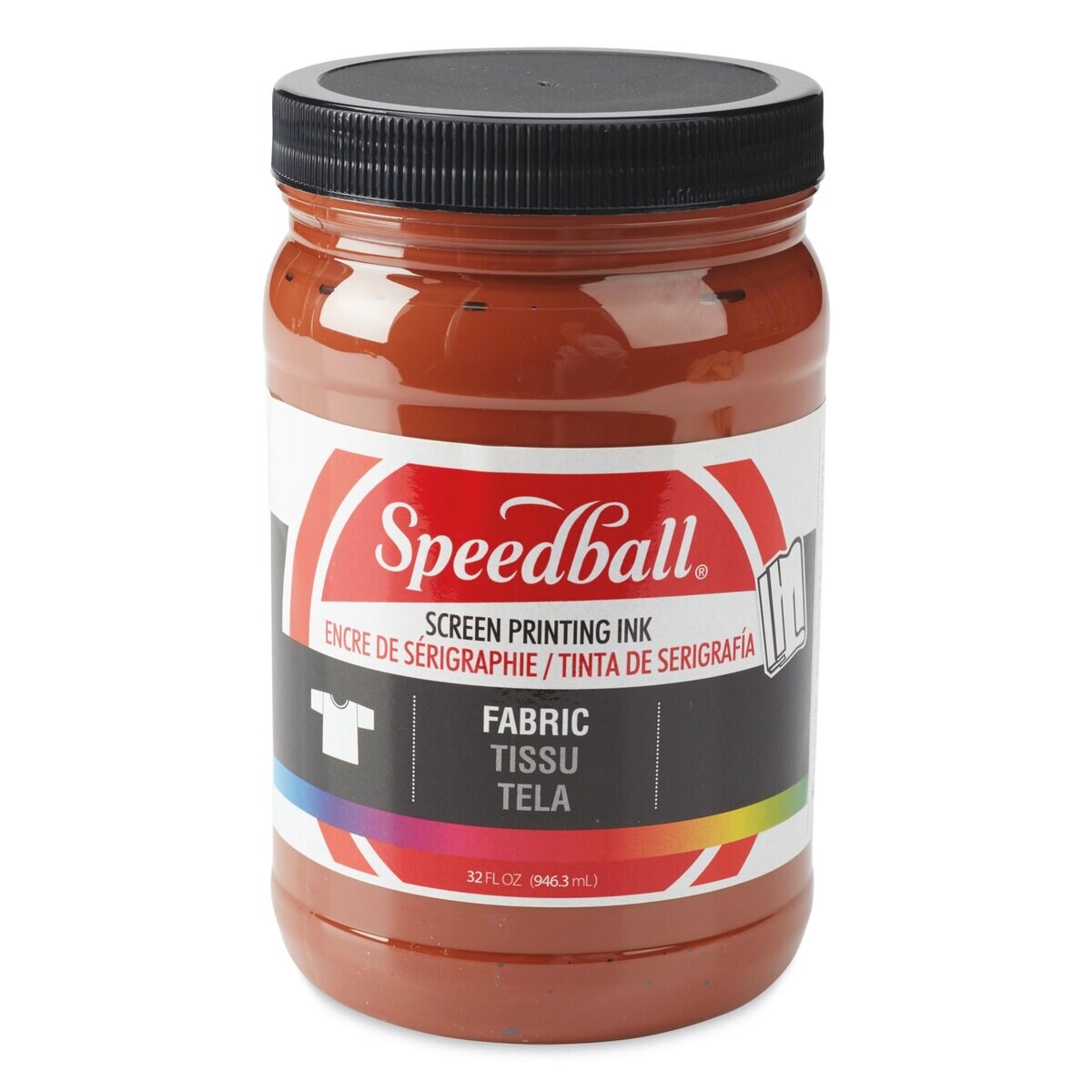 Speedball Fabric Screen Printing Ink - Brown, 32 oz, Jar