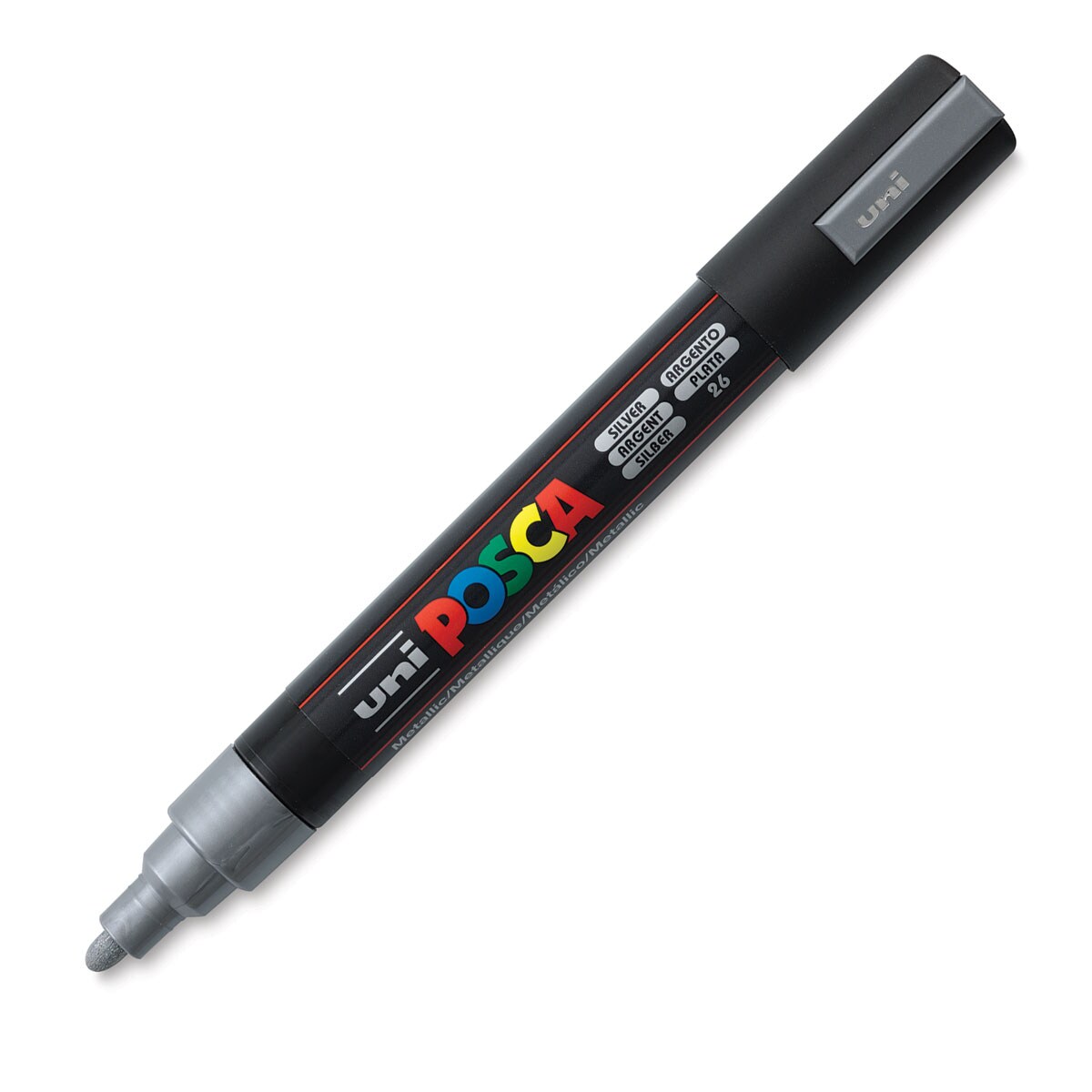 Uni Posca Paint Marker - Black, Bullet Tip, 2.5 mm
