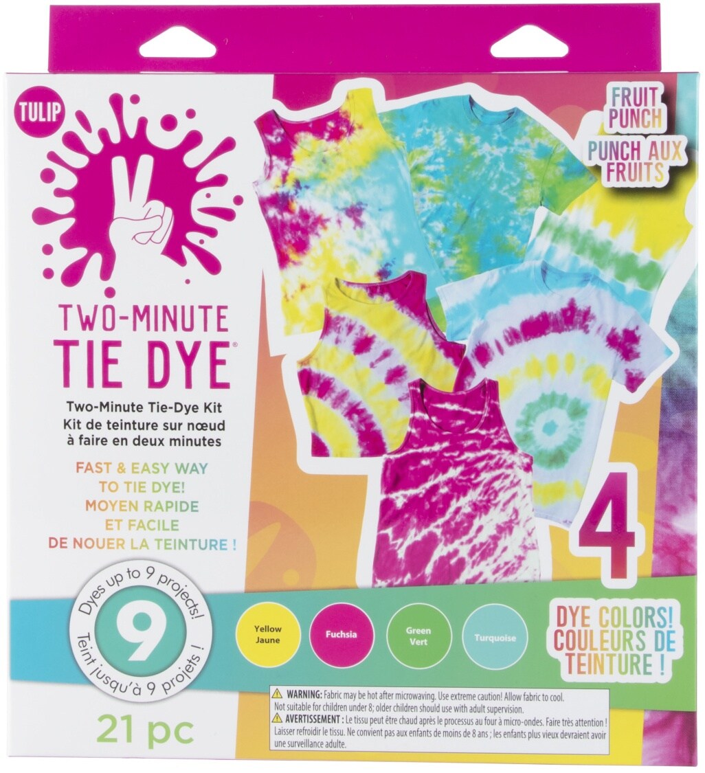 Tulip Two-Minute Tie-Dye Color Kit 4/Pkg-Fruit Punch
