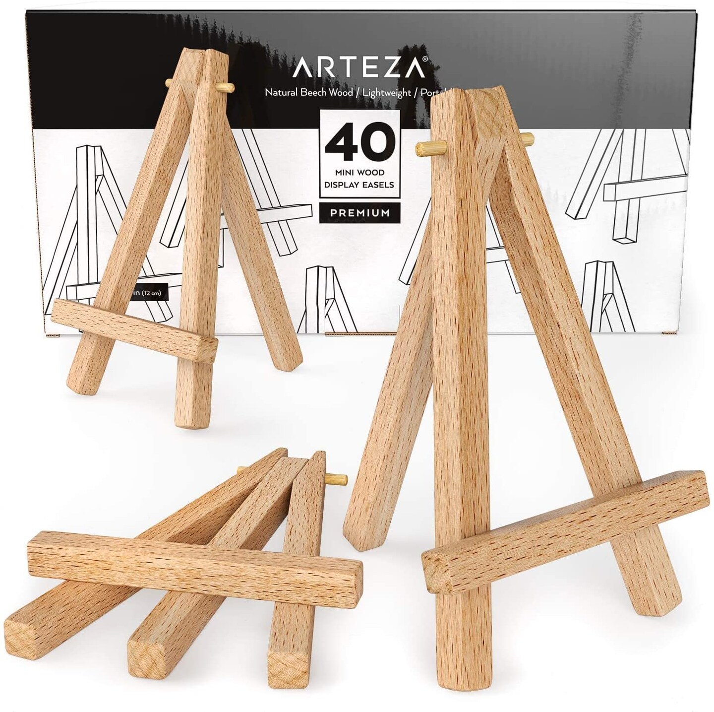 16 Black Display Wood Table Easel by Artist's Loft™