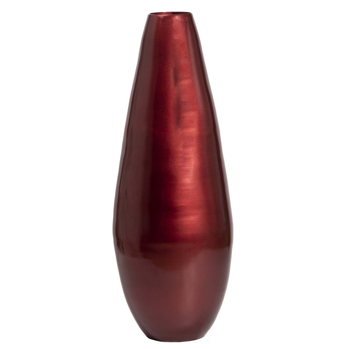 31.5&#x22; Spun Bamboo Tall Floor Vase - Sleek Metallic Finish, Elegant Home Decoration, Modern Accent Piece, Living Room Decor, Handcrafted Bamboo Art, Contemporary Interior Design, Unique Tall Vase