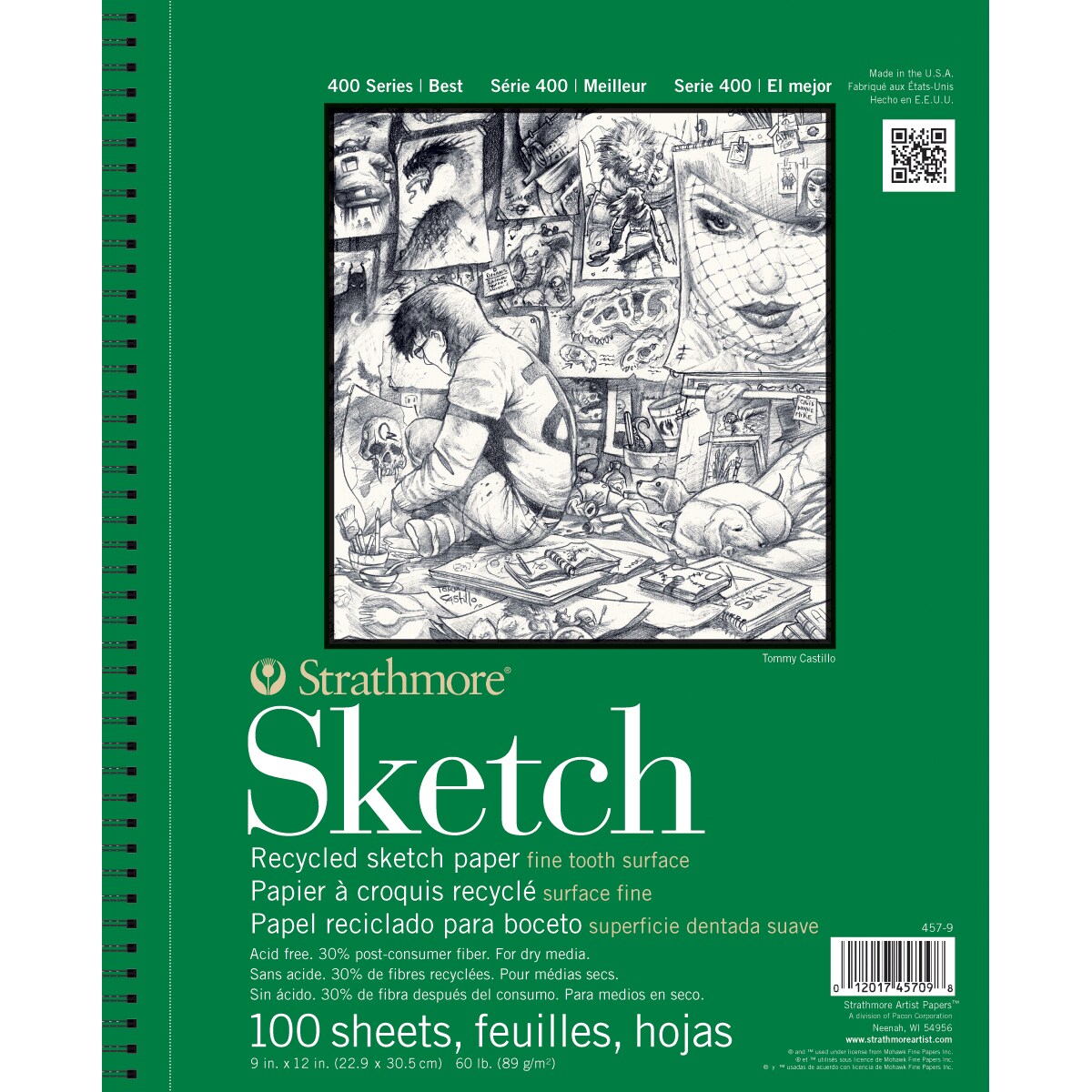 Strathmore 400 Series Sketch Pad 5.5x8.5 100 Sheets