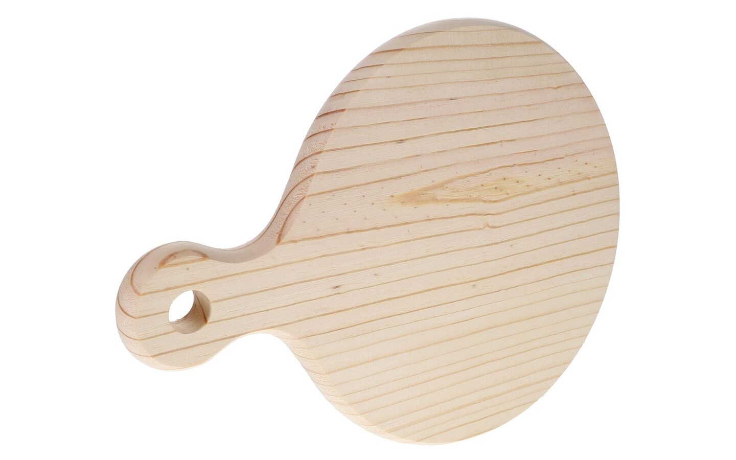 Good Wood by Leisure Arts - Round W/ Handle Pine 11.25&#x22;x8.75&#x22;x.75&#x22; Wood Panel, Wood Board, Wood Craft, Wood Blanks, Thin Wood Boards for Crafts, Wooden Board
