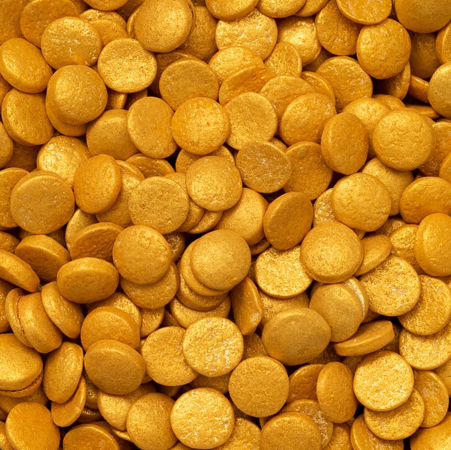 AC Food Crafting Bulk Pearlized Sequin Sprinkles 5mm 25lbs-Gold