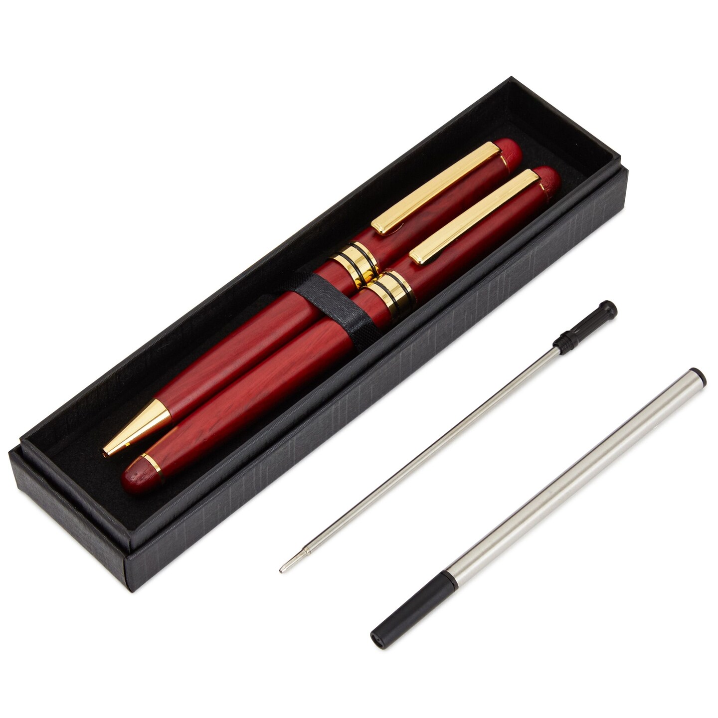 Amazon.com : Superiore Senna Italian Black Ink Gold Pen - Gift Box Luxury  Pen with Real 24K Gold Flakes and 2 Ink Cartridges - Cute, Fancy Pens for  Wedding, Gold Office Supplies