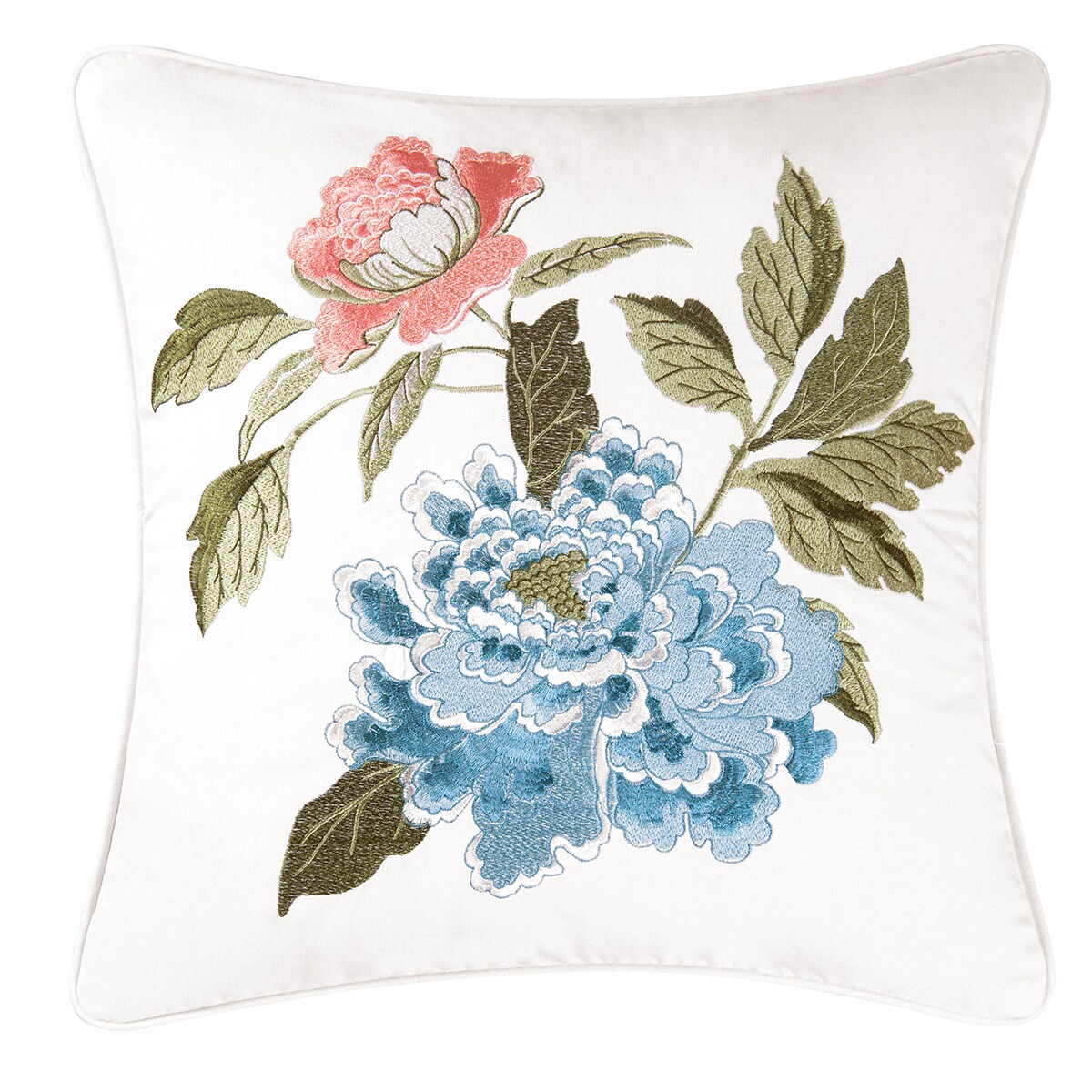 18&#x22; x 18&#x22; Marianne Embroidered Throw Pillow