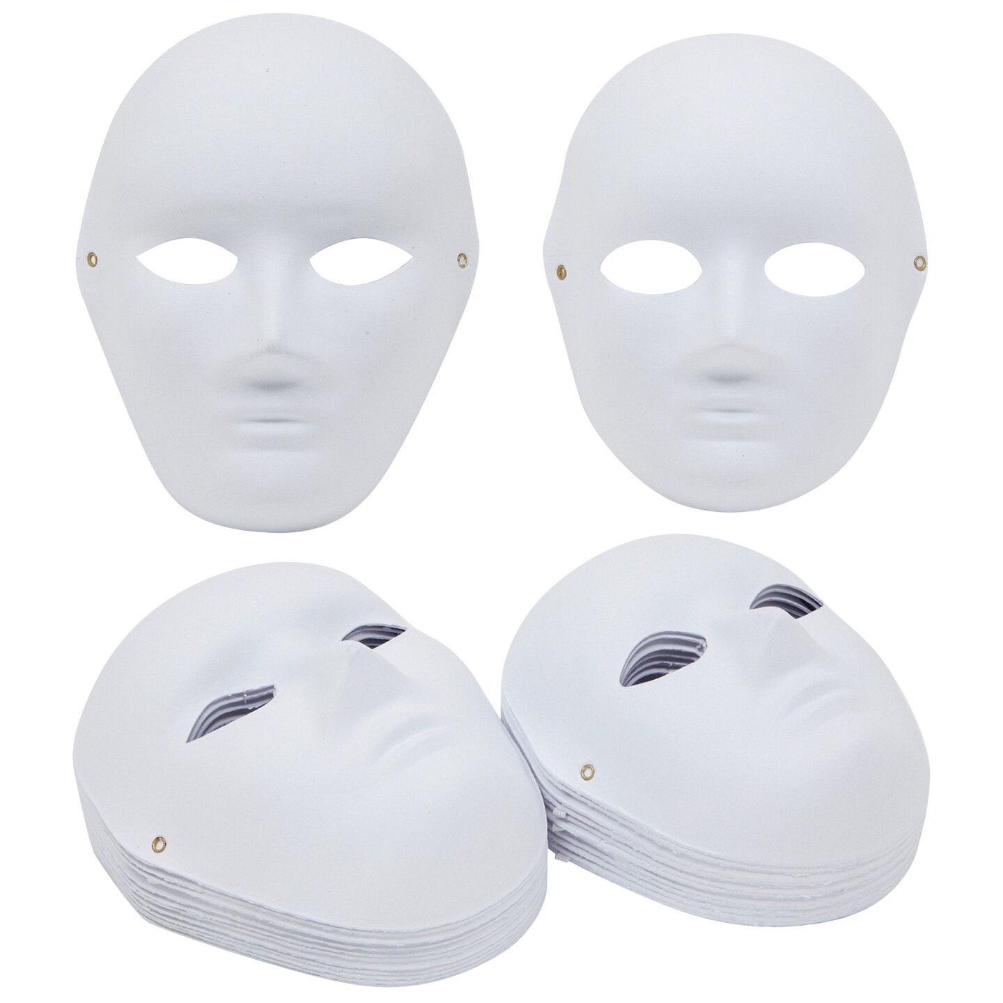 Blank Face White Mask - Use It For Dress Up - Halloween - Cosplay - Your  Choice!