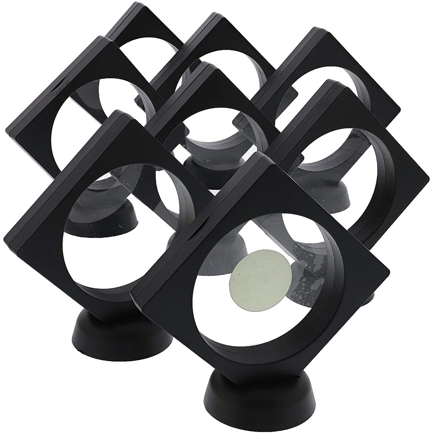 Juvale Floating Display Case for Medallions, Coins (8 Pack)