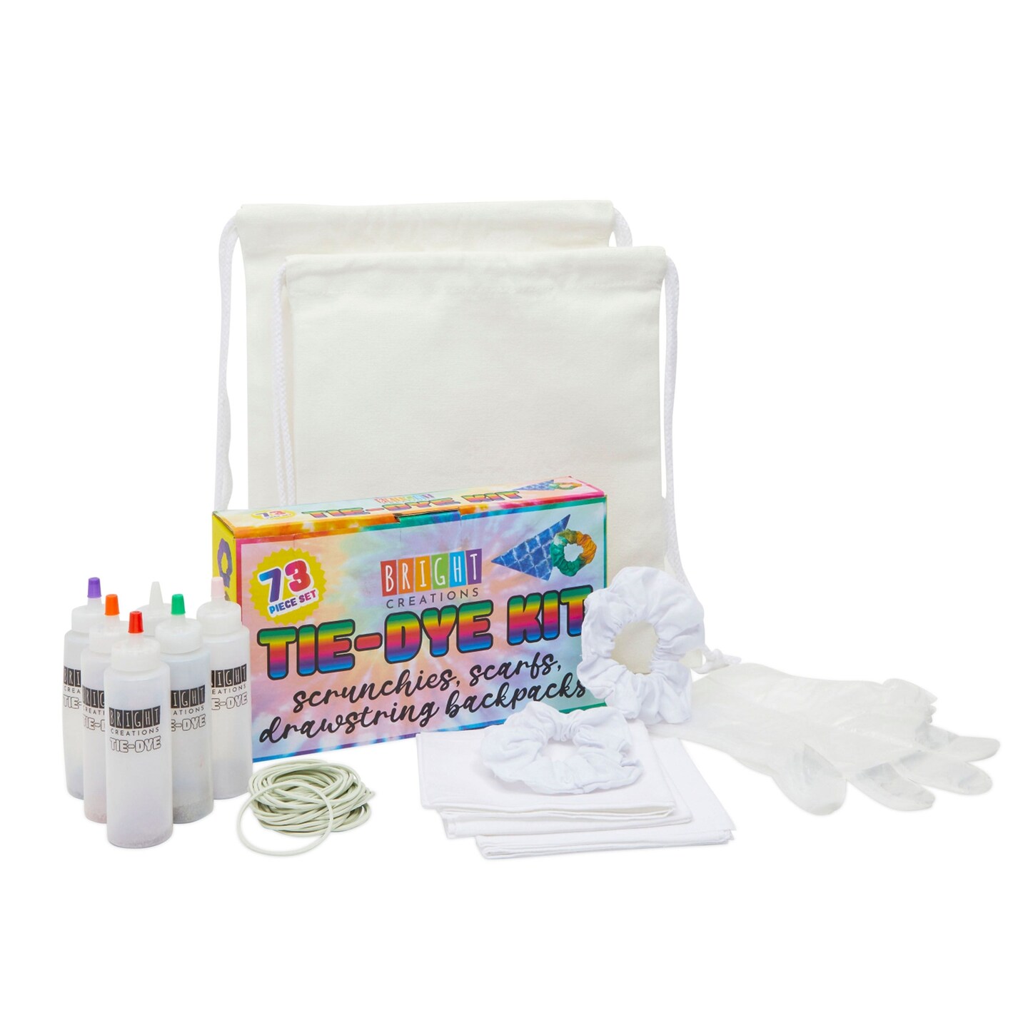 Tie Dye Kit for Kids & Adults Full Kit + Scrunchies & Headbands