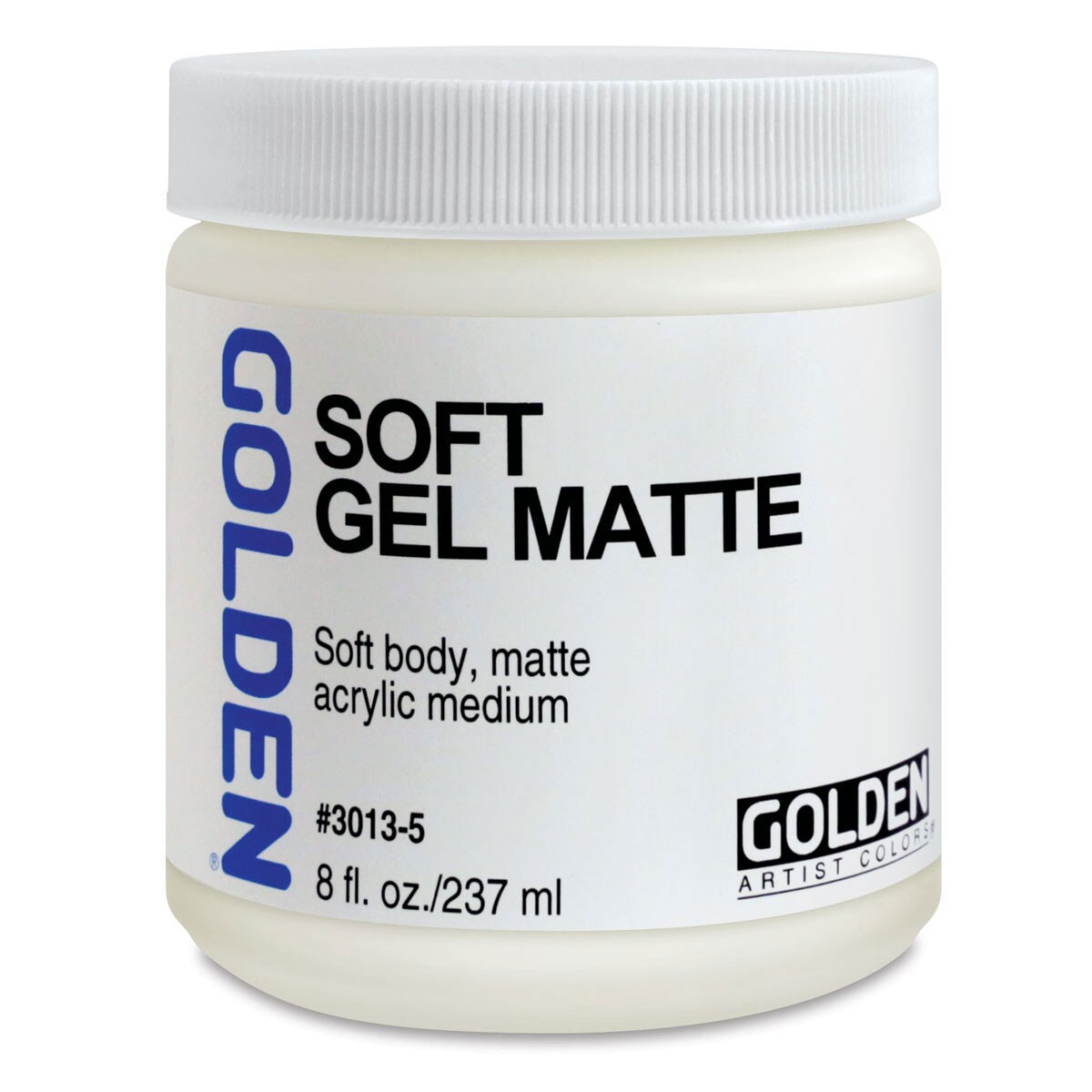 Golden Soft Acrylic Gel Medium - Matte, 8 oz jar