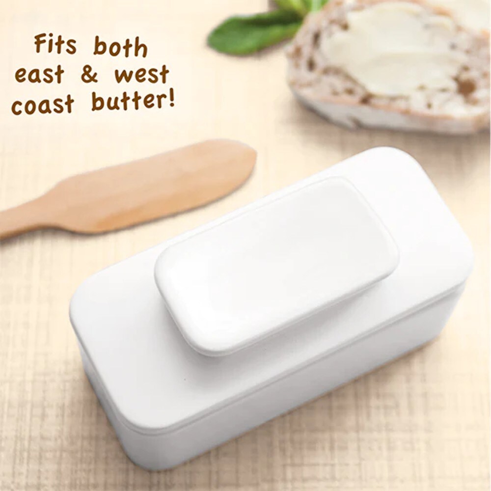 Talisman Designs Butter Keeper - Store and Serve Full Sticks Using French Butter Crock Method, Ceramic
