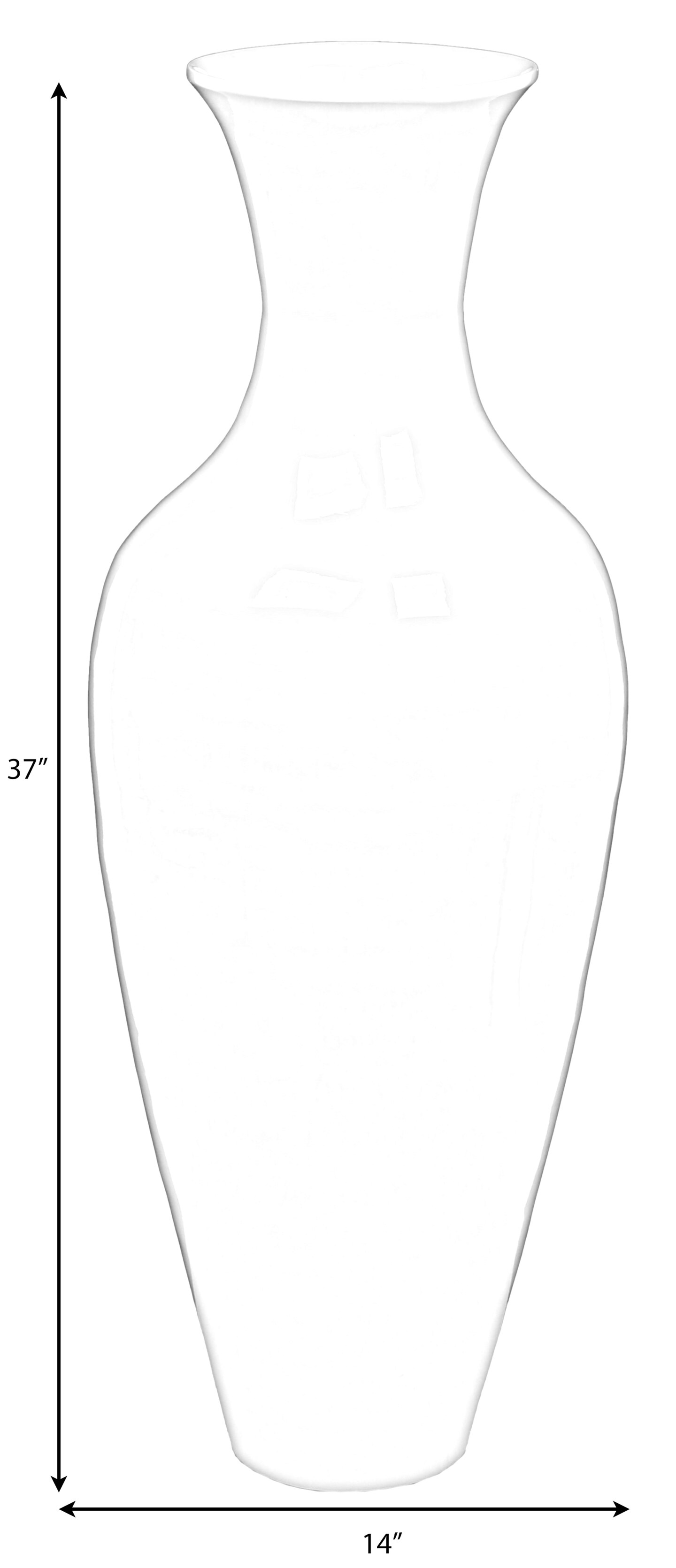 Uniquewise Tall Floor Vase, 37 Inch Bamboo Vase, Modern Vase for Dining, Living Room, Entryway, Large Flower Holder, Classic Floor Vase for Home Decor