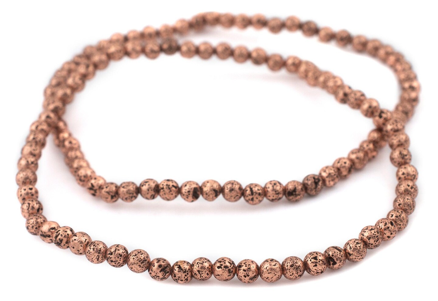 The Bead Chest® Metallic Electroplated Lava Beads, 15 Inch Strand, Available in 6 Colors