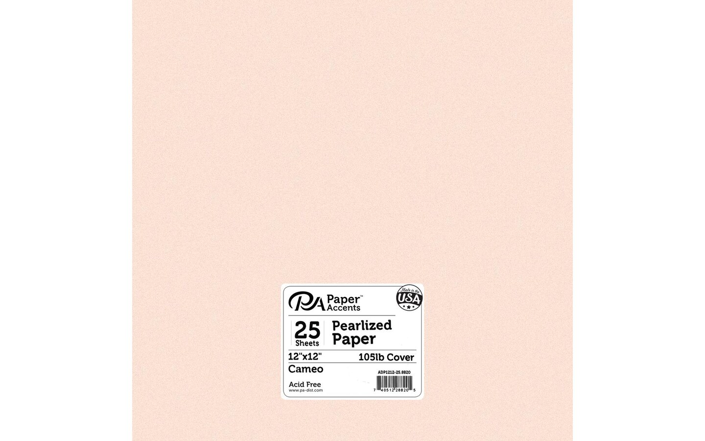 Paper Pearlized 12x12 80lb 25pcPk Cameo | Michaels