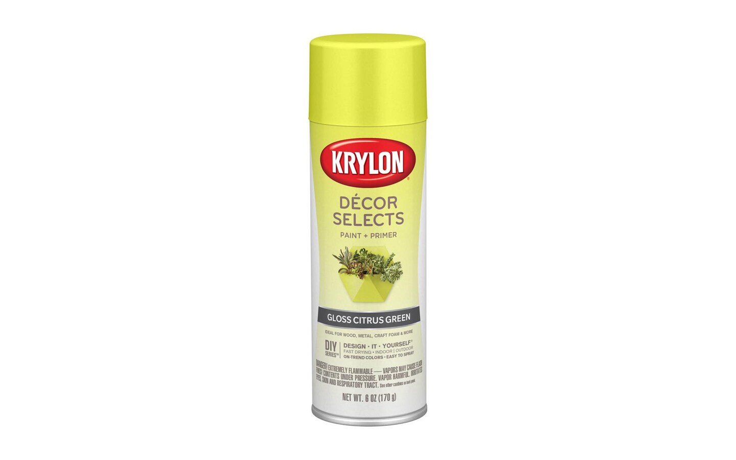 Krylon D&#xE9;cor Selects 6oz Gloss Citrus Green