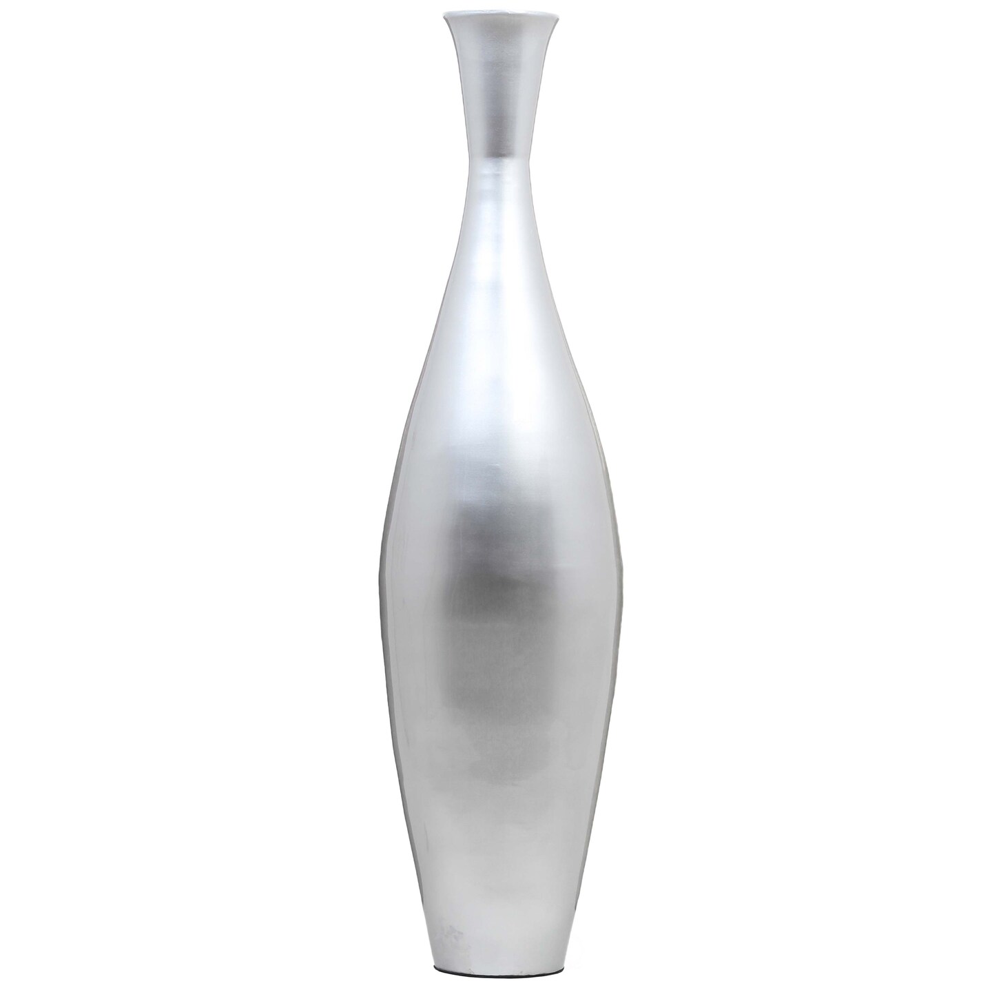 Tall 43 Inch Modern Bamboo Narrow Trumpet Floor Vase - Elegant Home Decoration, Modern Accent Piece, Living Room Decor, Handcrafted Bamboo Art, Contemporary Interior Design, Unique Tall Vase