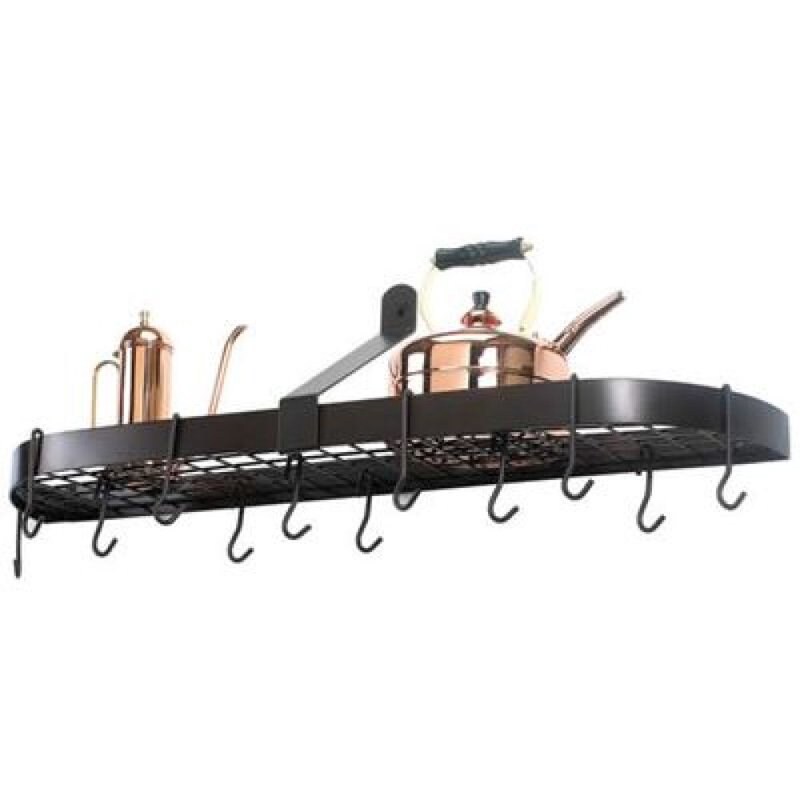 Bronze Wall Pot Rack