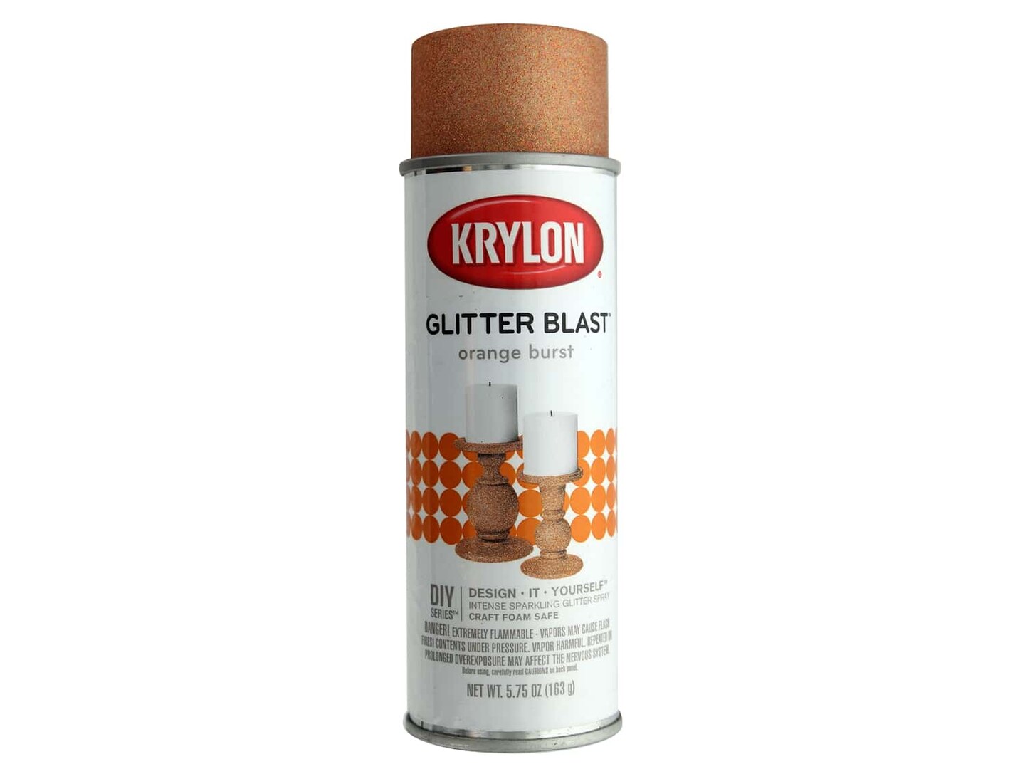 Krylon Glitter Blast Glitter Spray Paint for Craft Projects, Orange Burst,  5.75 oz