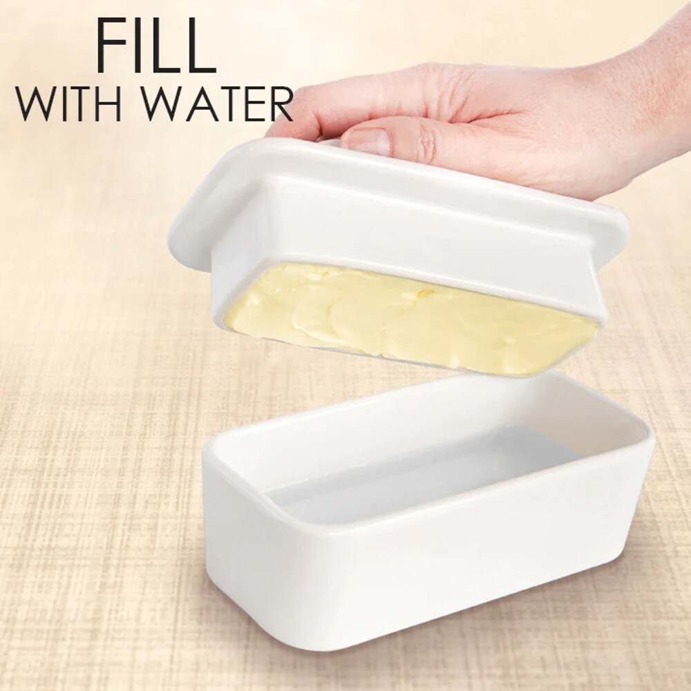 Talisman Designs Butter Keeper - Store and Serve Full Sticks Using French Butter Crock Method, Ceramic