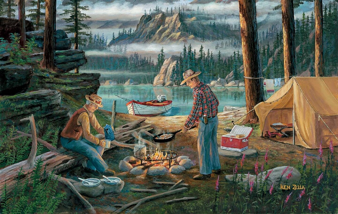 Sunsout Alaska Adventure 550 pc Fathers Day Jigsaw Puzzle 39697