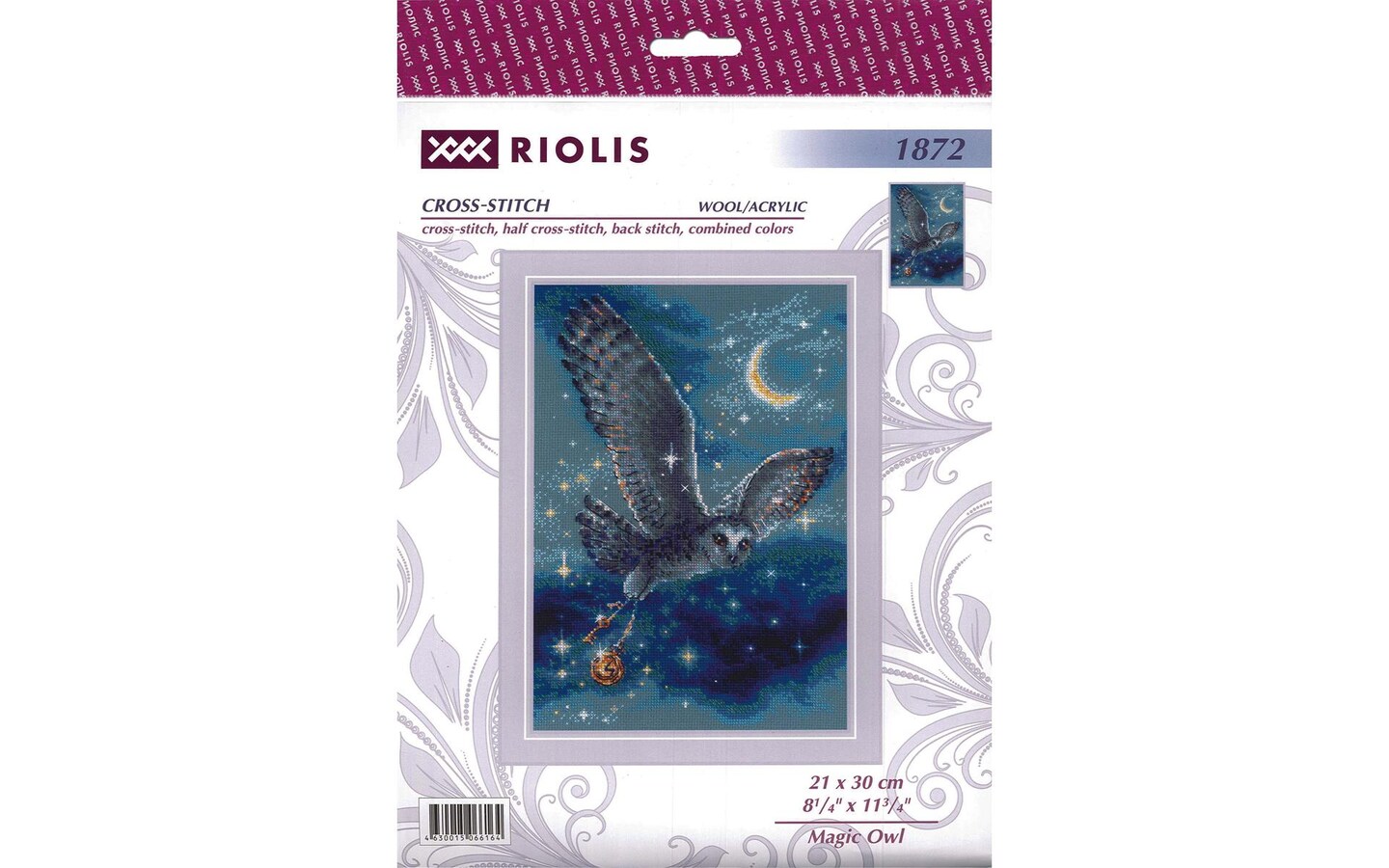 Riolis Cross Stitch Kit Magic Owl