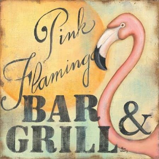 Pink Flamingo Poster Print by Kim Lewis - Item # VARPDXKL2085