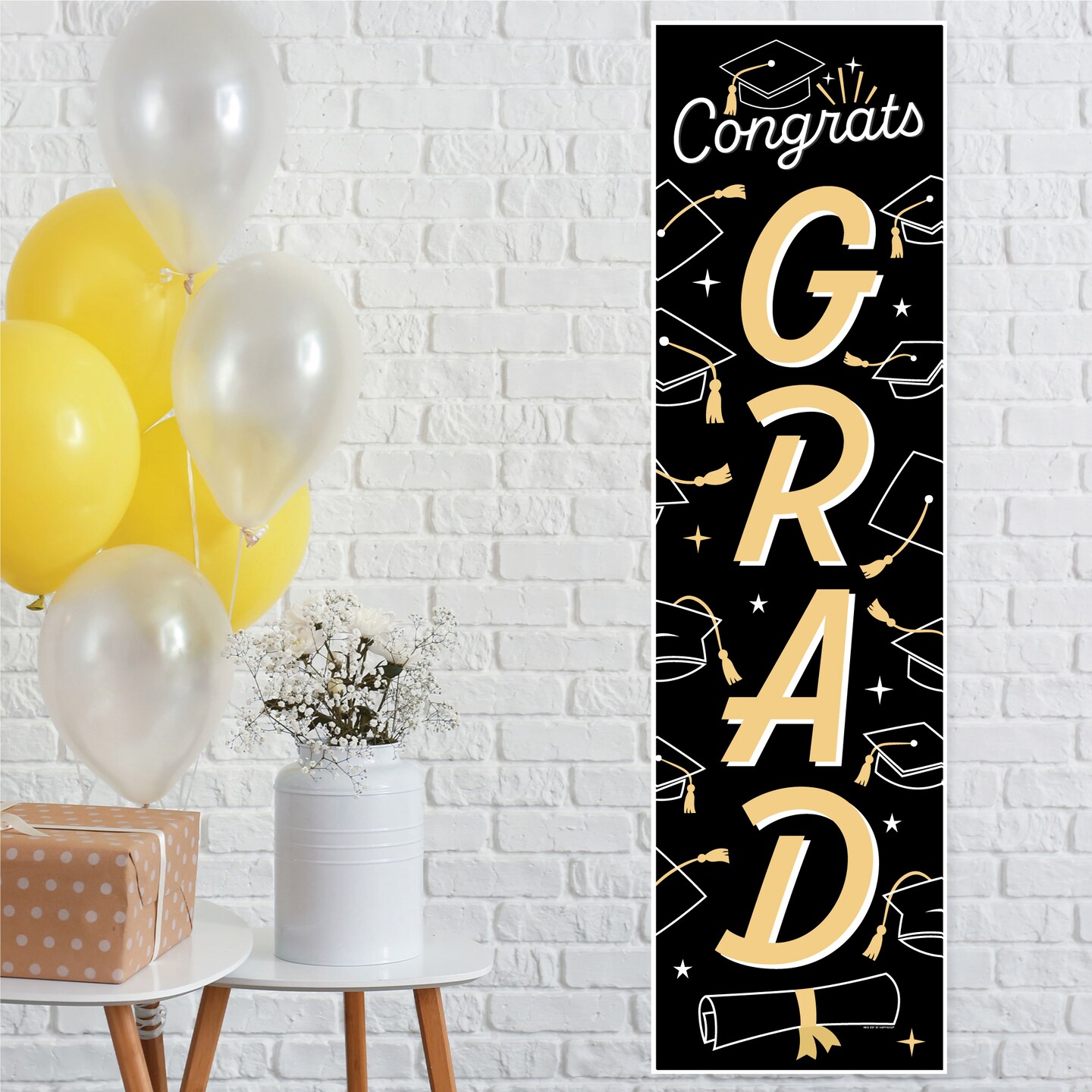 Big Dot of Happiness Hello College - Graduation Pary Door Decoration - Vertical Banner