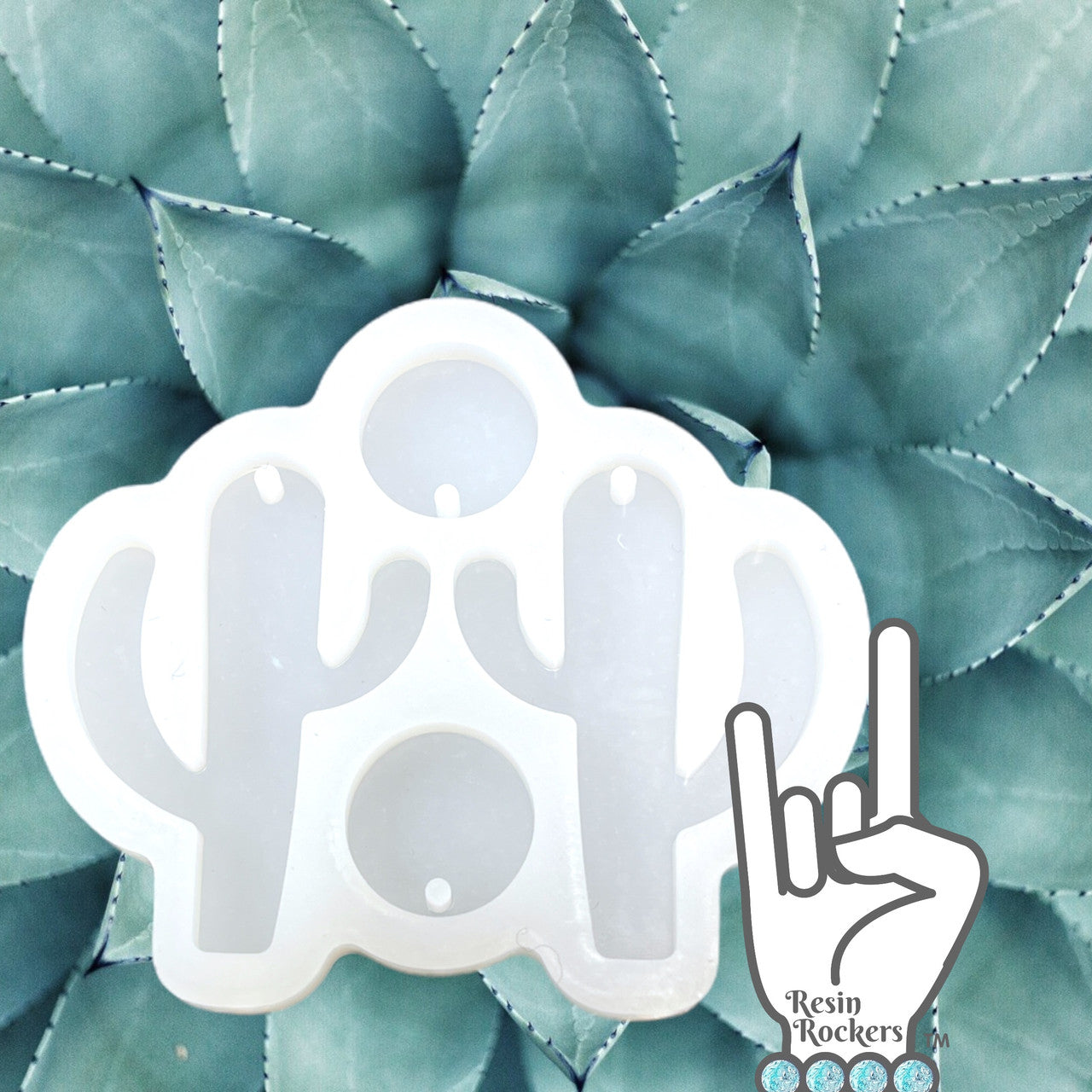 UV Safe 2 Part Cactus Dangle Earring Mold for Epoxy Resin Art