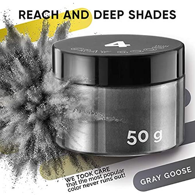 Dark Siver Cosmetic Grade Mica Powder 1.7 Oz - 50g Natural Pigment for Epoxy, Soap Making