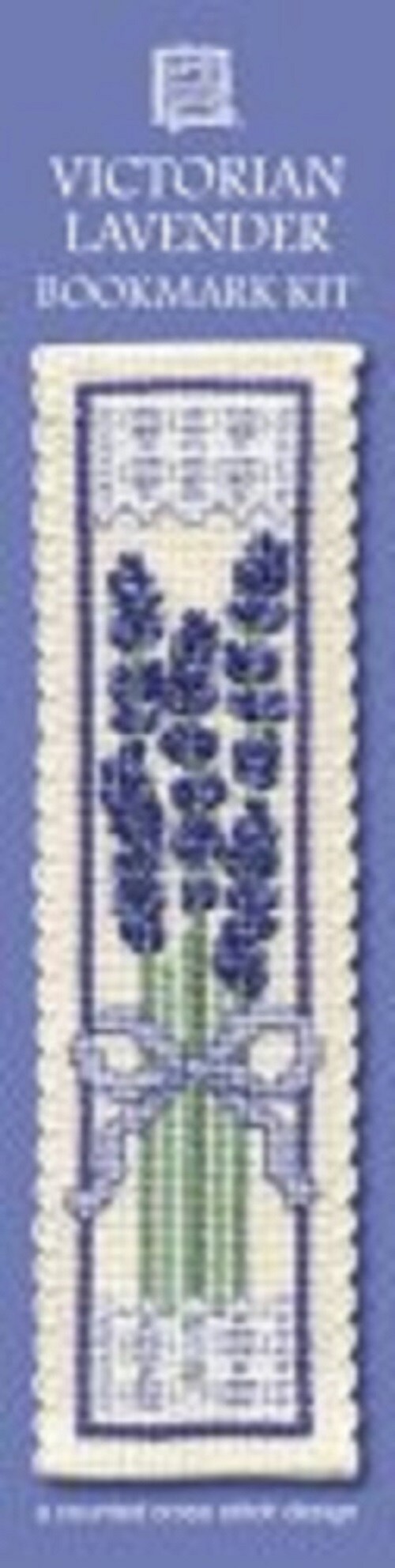 Textile Heritage Victorian Lavender Counted Cross Stitch Bookmark Kit