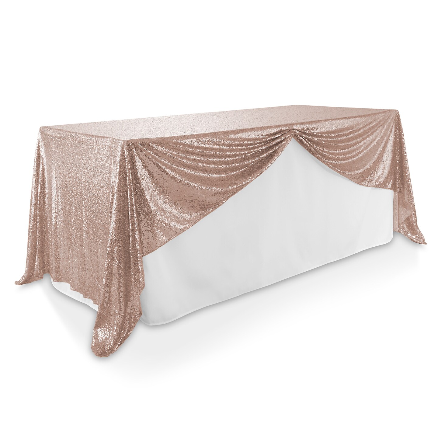 Lann&#x27;s Linens Sequin Tablecloths, Overlay Covers and Table Runners