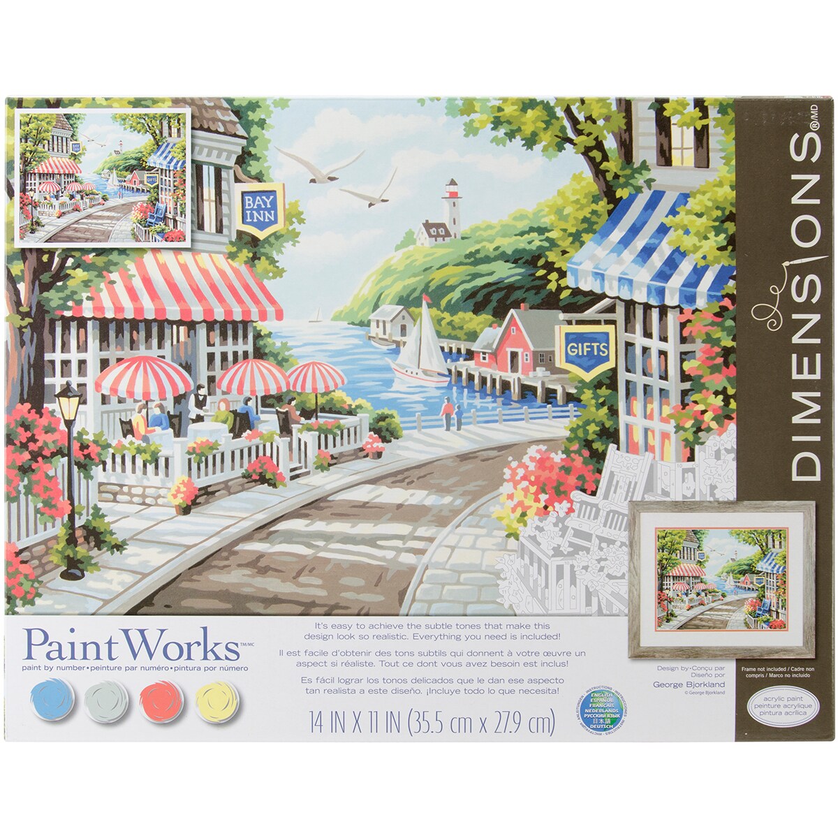 Paint Works Paint By Number Kit Cafe By The Sea Michaels