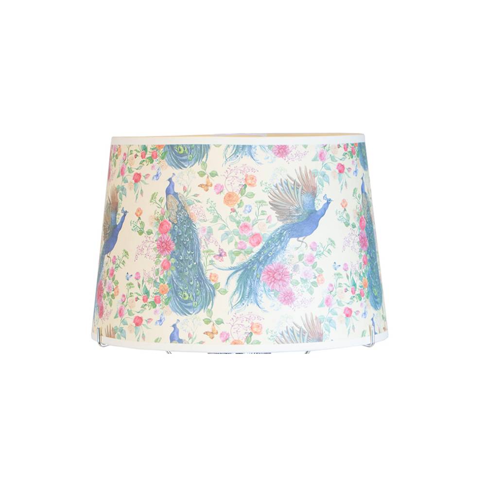 Aladdin Pretty Peacock Colorful Oil Lamp Parchment Shade 12 inch Michaels