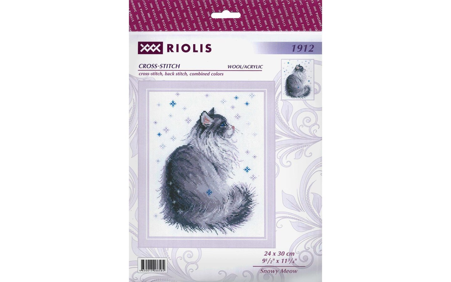 Riolis Cross Stitch Kit Snowy Meow