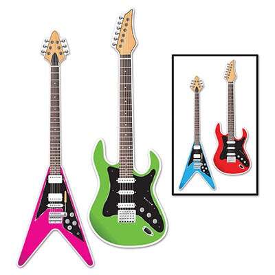 Guitar Cutouts Party Decorations