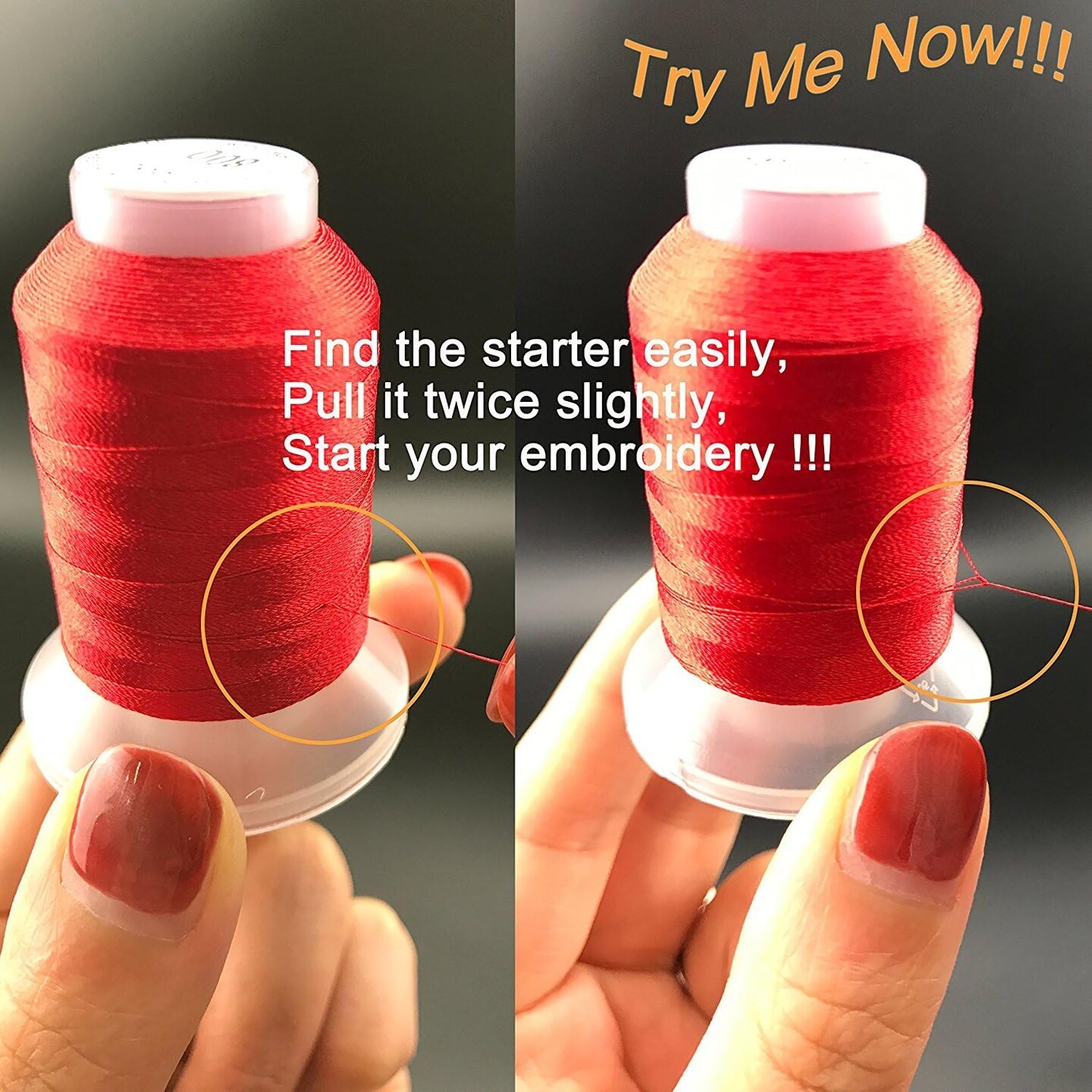 0 Colors 100% Polyester Machine Embroidery Thread 550yd with Thread Nets - Compatible for Home-Based Embroidery Sewing Machine
