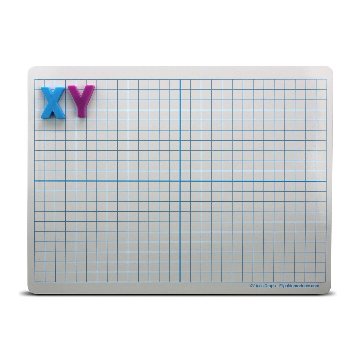 Dry Erase Learning Mat, Two-Sided XY Axis/Plain, 9&#x22; x 12&#x22;, Pack of 12