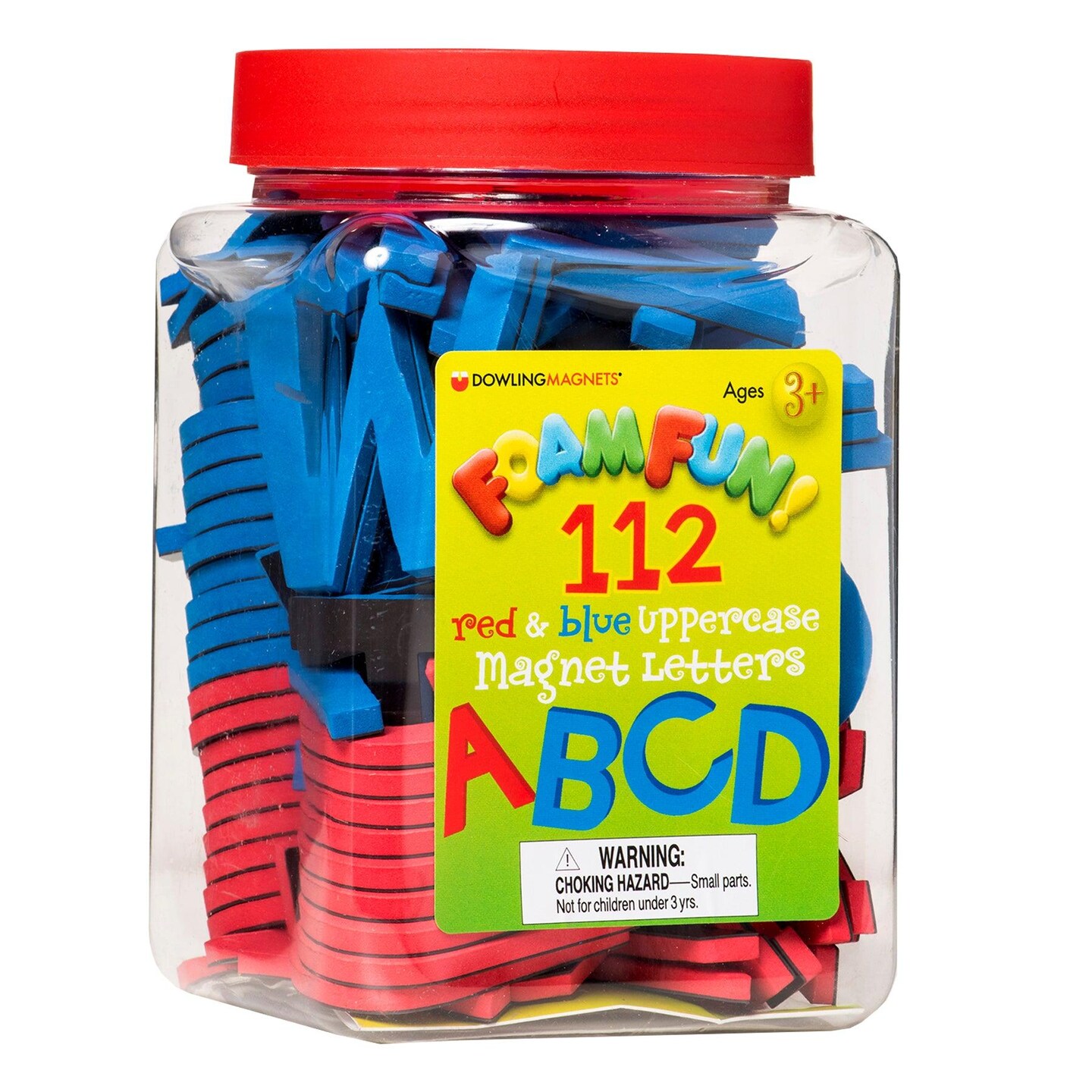 Foam Fun Uppercase Red &#x26; Blue Magnet Letters, Set of 112