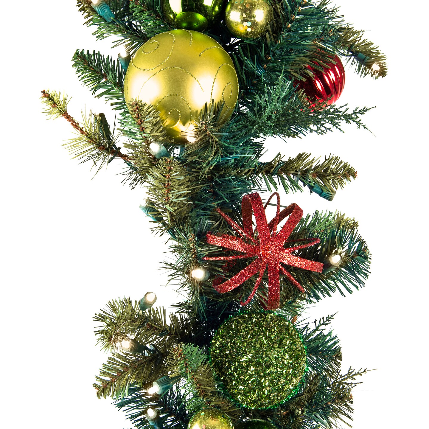 9 ft. Artificial Christmas Garland with Lights - Festive Holiday