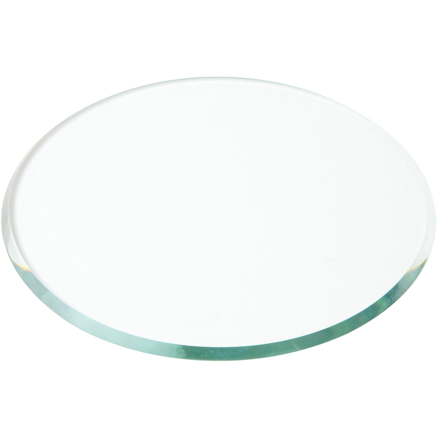 Plymor Round 3mm Beveled Clear Glass, 4 Inch X 4 Inch 