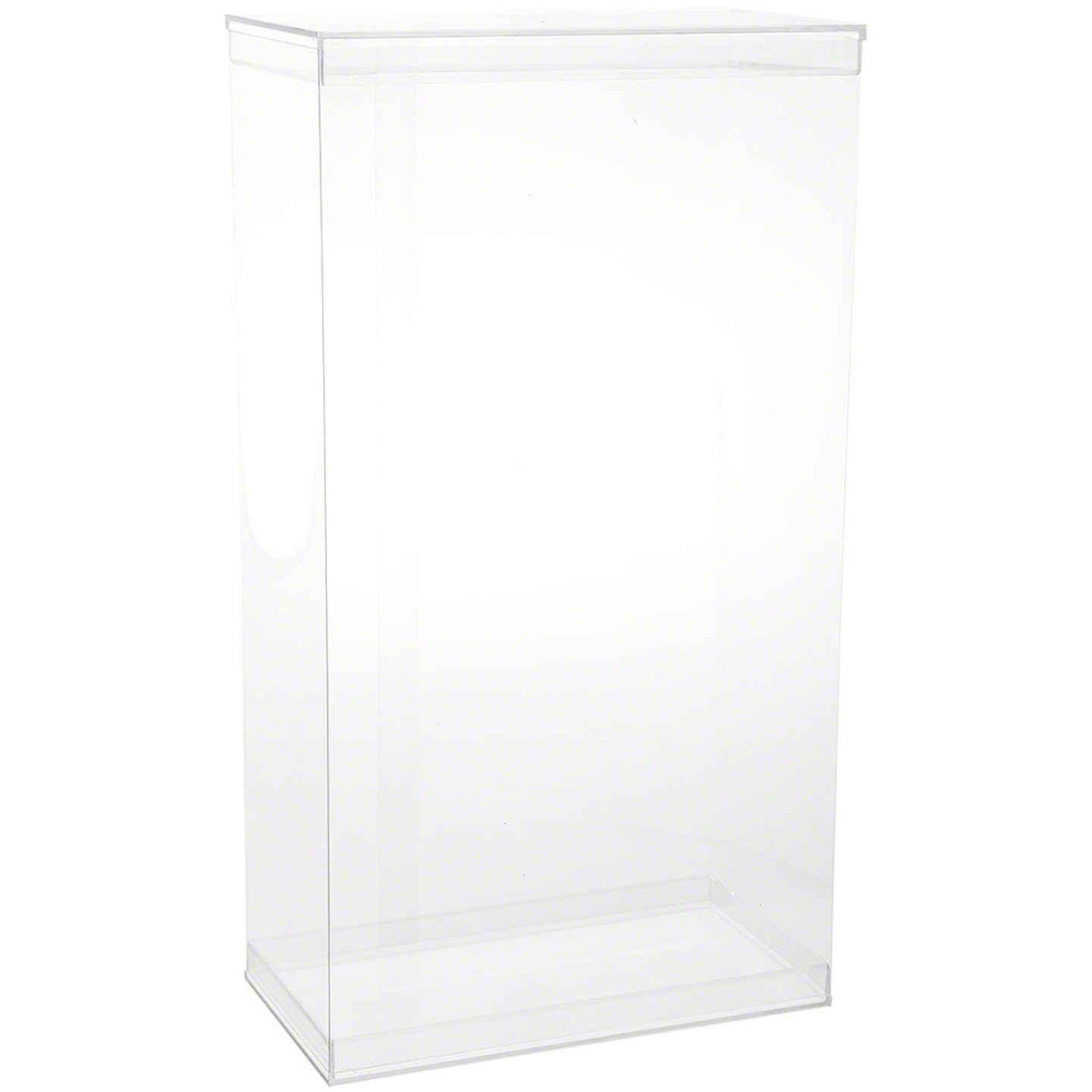 DollSafe Deluxe Clear Folding Display Case with Acrylic Top and Base for 15-16 inch Dolls or Action Figures, 9.5&#x22; W x 5&#x22; D x 17&#x22; H