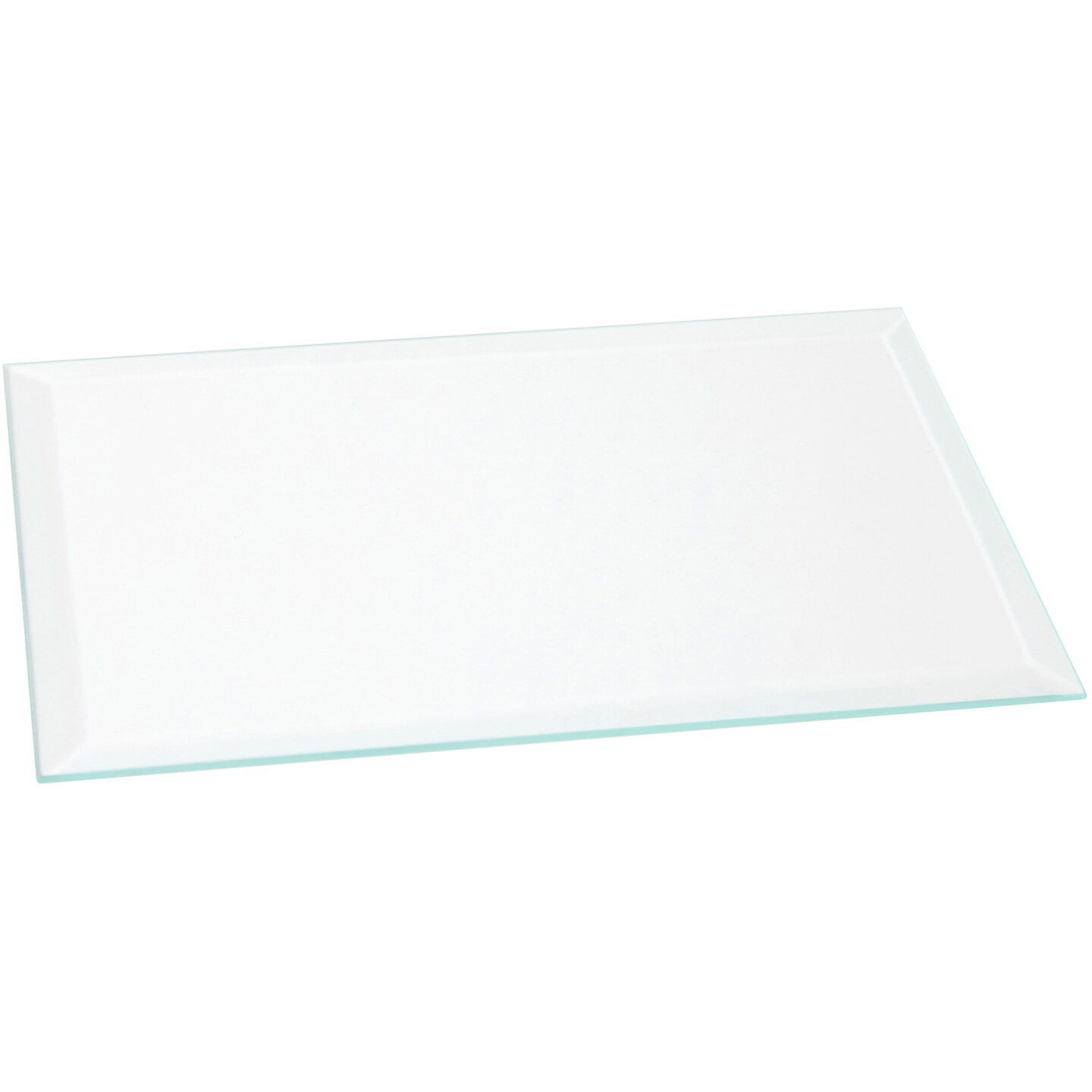 Plymor Rectangle 3mm Beveled Clear Glass, 4 inch x 6 inch