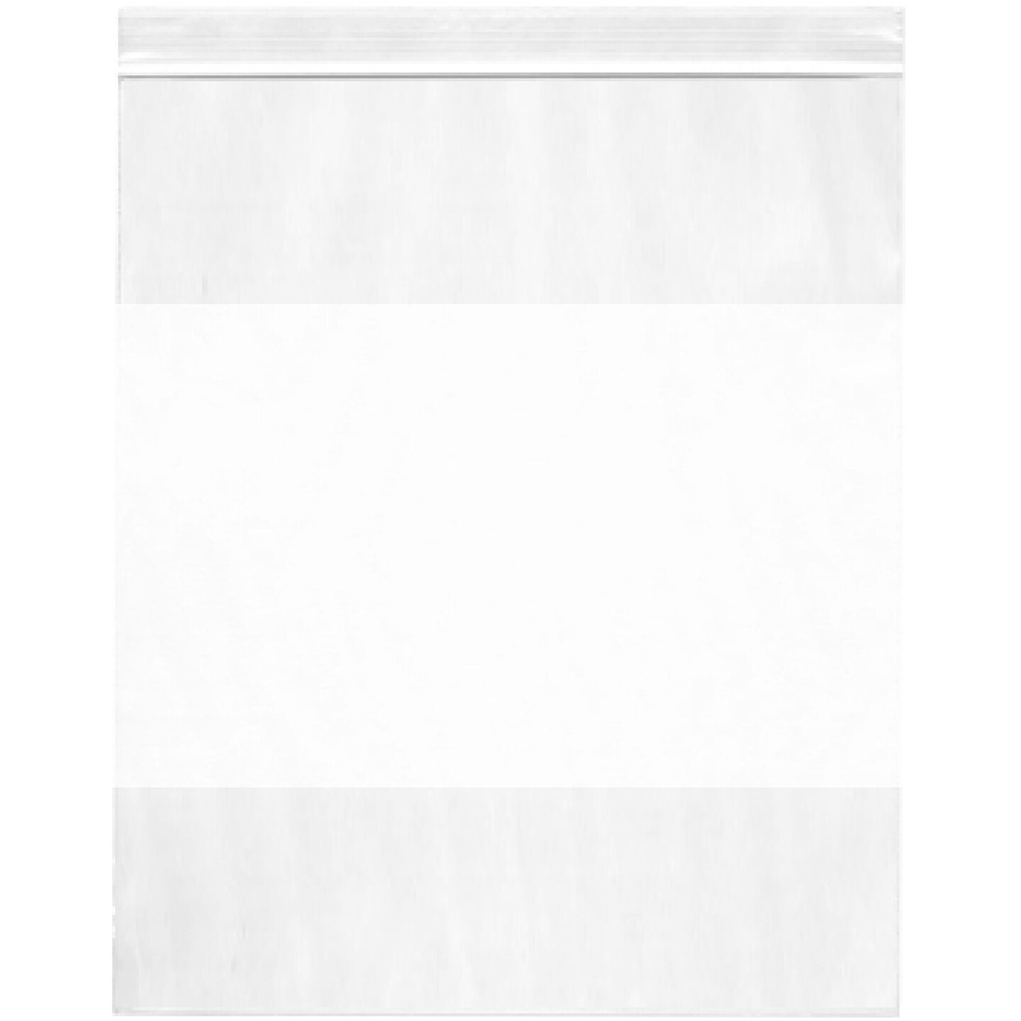 1000 Pack Clear 10x12 Inch Reclosable Plastic Bags – 2 Mil Thick With White Block & Zipper Top Seal