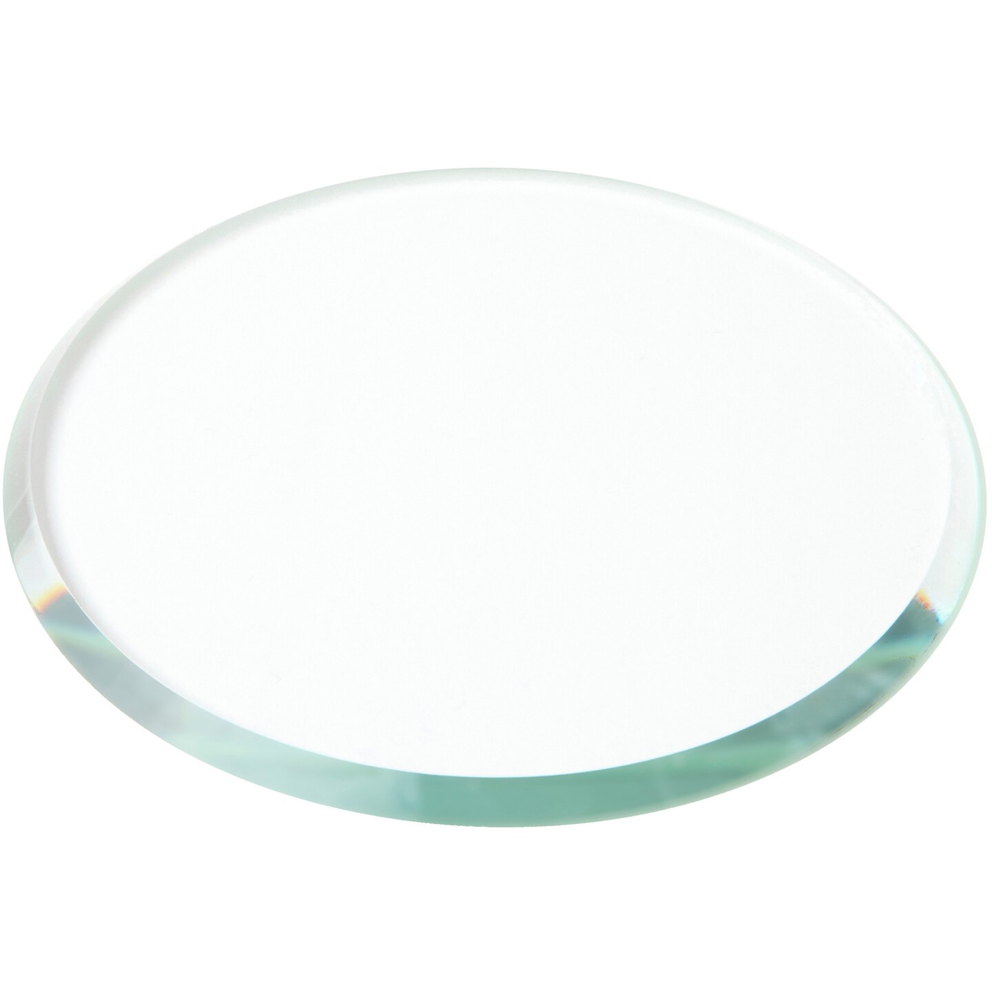 Plymor Round 3mm Beveled Clear Glass, 2.5 inch x 2.5 inch