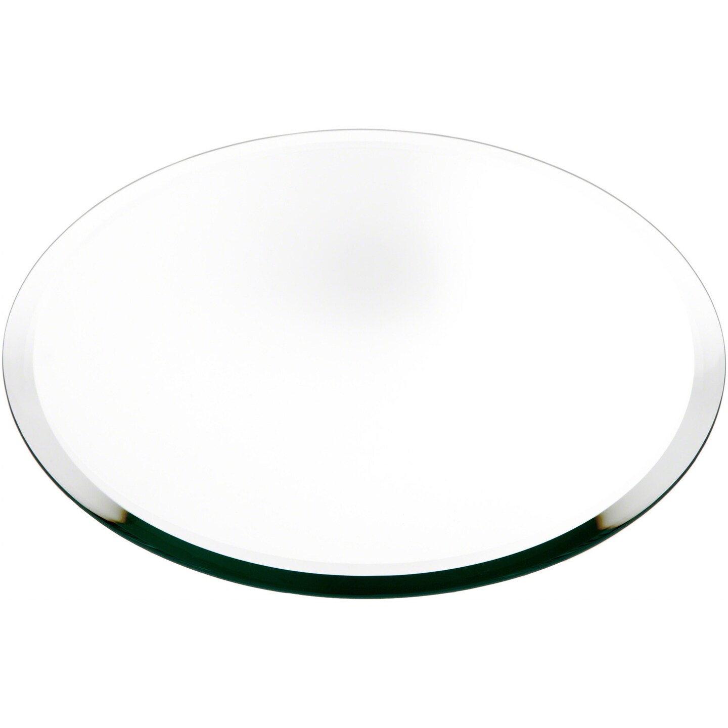 JAMBALAY 12 Round Mirror Trays, Set of 12 2mm Circle Mirror Candle Plates for