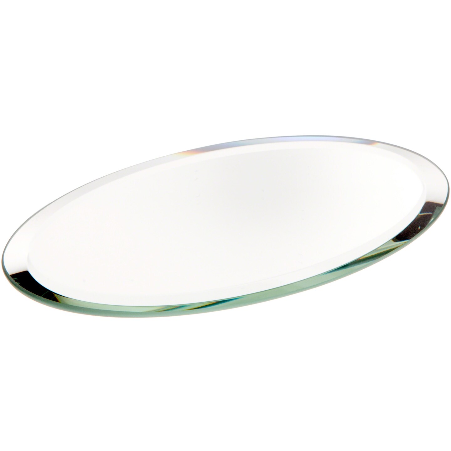 Plymor Oval 3mm Beveled Glass Mirror, 3 inch x 5 inch