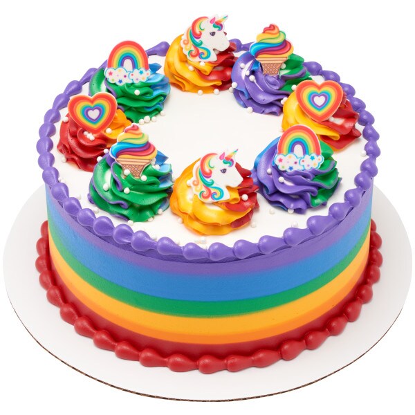 Rainbow Collection Sweet D&#xE9;cor&#xAE; Edible Decorations 12ct