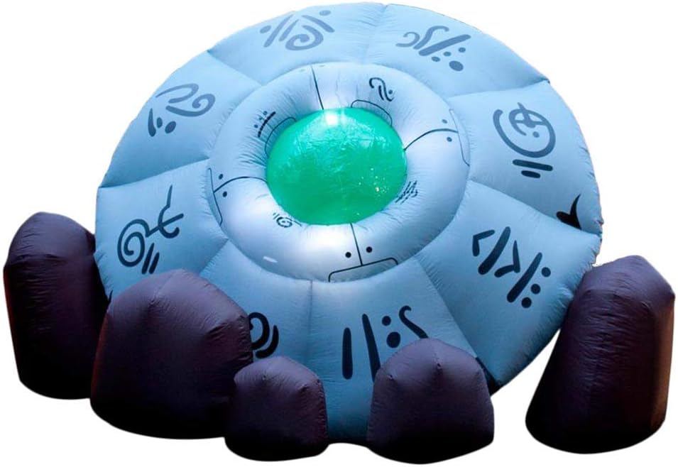 10&#x27; Air Blown Inflatable Crashed UFO Space Ship Scene Halloween Yard Decoration M37157