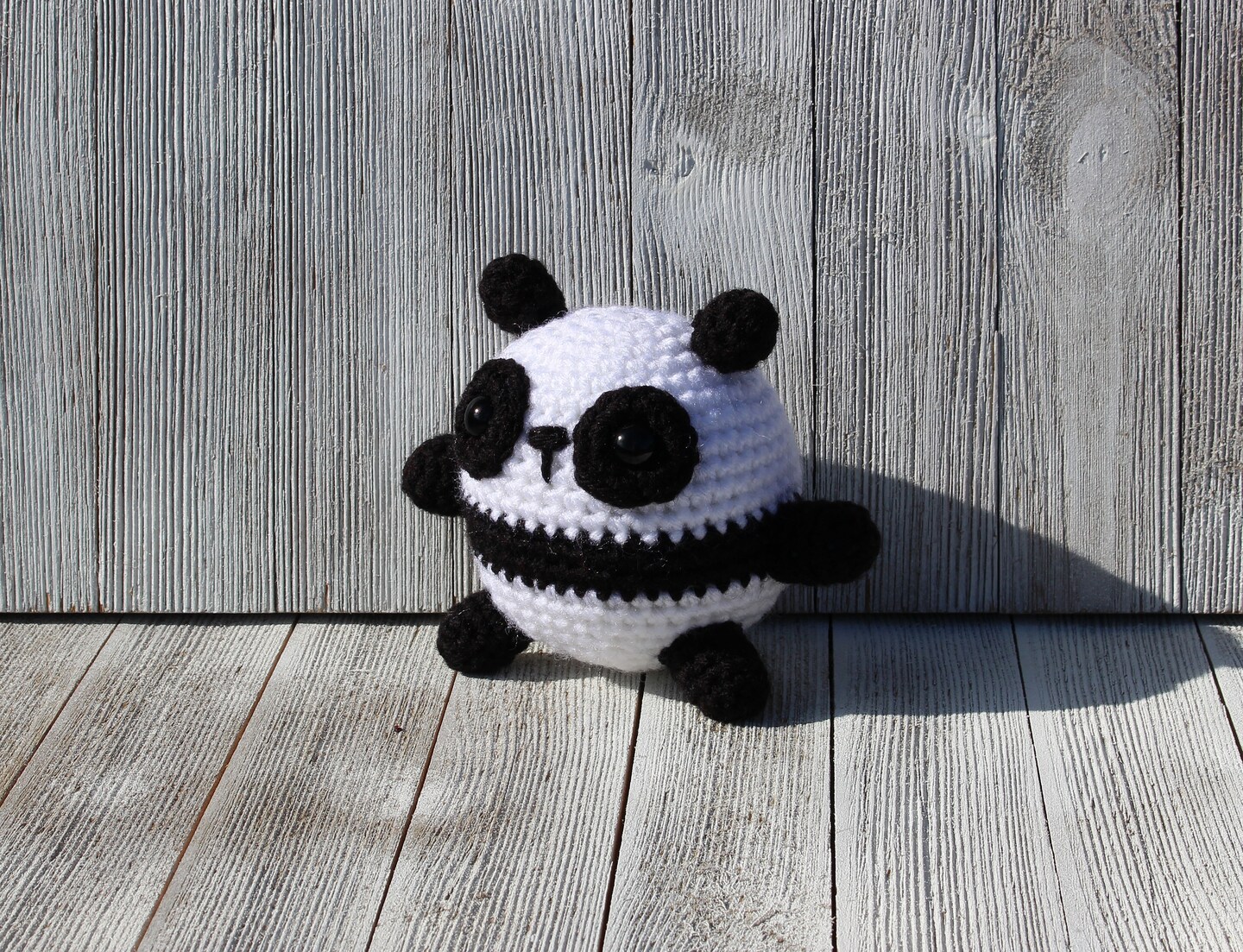 Handmade Crochet Crocheted Little Amigurumi Panda Bear - Ready to ship product 3